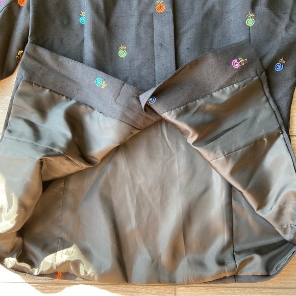 Vintage Peter Martin Pure Silk Floral Embroidered Blazer - Picture 11 of 16